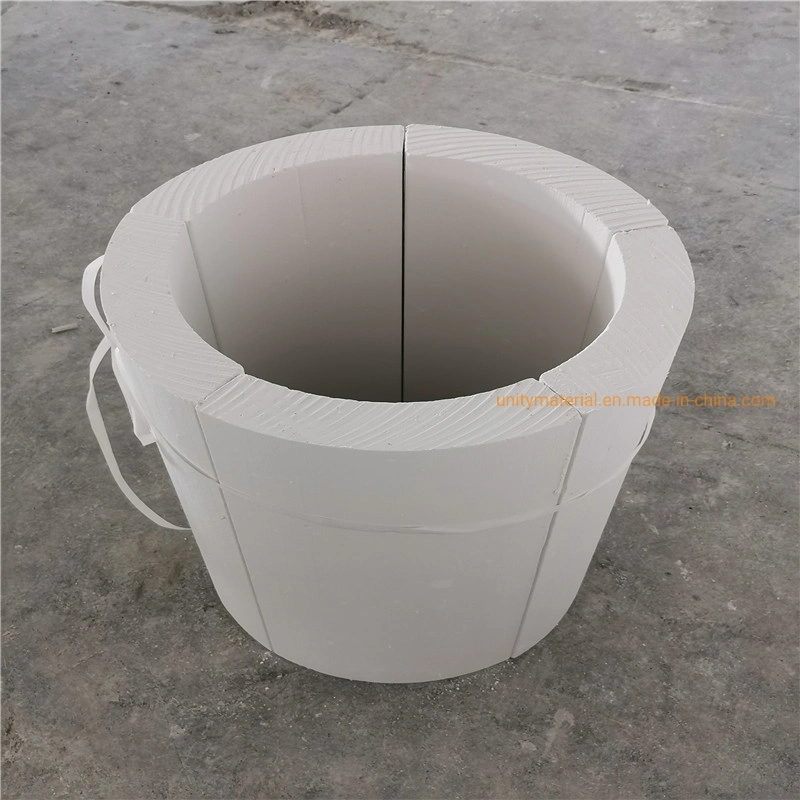 650c 1050c ID Inner Diameter 18-400mm Calcium Silicate Thermal Insulation Pipe Sections for Stainless Steel Ss Heat Pipes