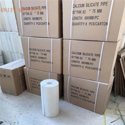 240 250 260 280 300kg/M3 Density Pipe / Calcium Silicate Sections for Hot Water Pipelines Pipe Lines